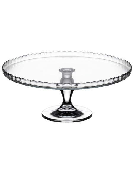 Tradineur - Expositor para tartas con pie - Fabricado en Cristal - Fácil limpieza y Durabilidad - Ideal para Pasteles y diversos Tradineur - Expositor para tartas con pie - Fabricado en Cristal - Fácil limpieza y Durabilidad - Ideal para Pasteles y diversos