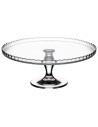 Tradineur - Expositor para tartas con pie - Fabricado en Cristal - Fácil limpieza y Durabilidad - Ideal para Pasteles y diversos