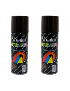 Montoro - Pack 2 botes de pintura en marrón tabaco A41 200 ml, válido para multitud de superficies de interior y exterior. Pintu