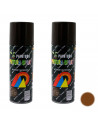 Montoro - Pack 2 botes de pintura en marrón tabaco A41 200 ml, válido para multitud de superficies de interior y exterior. Pintu