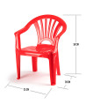 Tradineur - Silla infantil Modelo Tipi - Fabricado en España - Ligera y fácil de transportar - Ideal para jugar, leer y dibujar