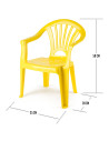Tradineur - Silla infantil Modelo Tipi - Fabricado en España - Ligera y fácil de transportar - Ideal para jugar, leer y dibujar