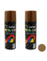 Montoro - Pack 2 botes de pintura en spray oro rojo M304 200 ml, válido para multitud de superficies de interior y exterior