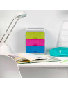 Tradineur - Cajonera de 3 Niveles Modelo Turia Mimbre - Fabricado en España - Torre de almacenaje multiusos, organizador auxilia