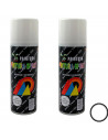 Montoro - Pack de 2 botes de pintura en spray color blanco mate A24, 200 ml, válido para multitud de superficies de interior y e