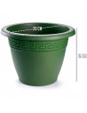 Tradineur - Maceta Redonda "Terracota" - Fabricado en Plástico - Macetero apto para Exterior e Interior del hogar - 20 cm - Colo