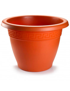 Tradineur - Maceta Redonda "Terracota" - Fabricado en Plástico - Macetero apto para Exterior e Interior del hogar - 35 cm - Colo