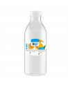 Tradineur - Pack de 6 botellas de plástico con tapón de rosca, reutilizable y reciclable, agua, leche, batidos, zumos, refrescos