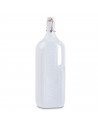 Tradineur - Pack de 6 botellas de plástico con asa y tapón a presión, reutilizable, agua, leche, batidos, zumos, refrescos, frig