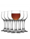 Tradineur - Set de 6 copas de cristal, modelo Nevakar, servir vino, champán, cócteles, elegantes, aptas para lavavajillas, celeb
