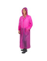 Tradineur - Chubasquero impermeable con capucha, reutilizable, poncho con mangas, capa para lluvia, cierre con botones, poliéste