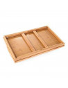 Bandeja de cama plegable de bambú 49 x 29,5 cm. Mesa para desayuno, ordenador portátil con patas plegables