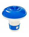 Dispensador de cloro flotante, azul y blanco, dispensador químico regulable, dispositivo de dosificación para piscina, parque ac