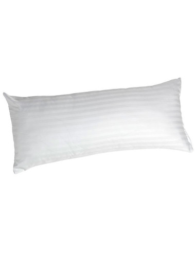Tradineur - Almohada de fibra con doble funda y cremallera, 100% poliéster, firmeza media, muy suave, fabricada en España - 90 c
