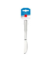 Tradineur - Pack de 6 cuchillos para postre de acero inoxidable, cubiertos clásicos para cortar tartas, pasteles, 19 cm