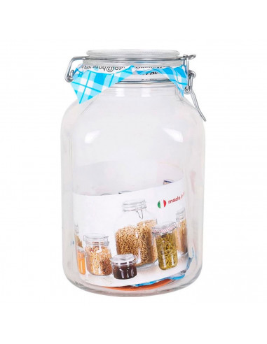 Tradineur - Tarro de vidrio hermético Primizie, incluye junta de goma, bote, frasco multiusos para almacenar conservas, legumbre