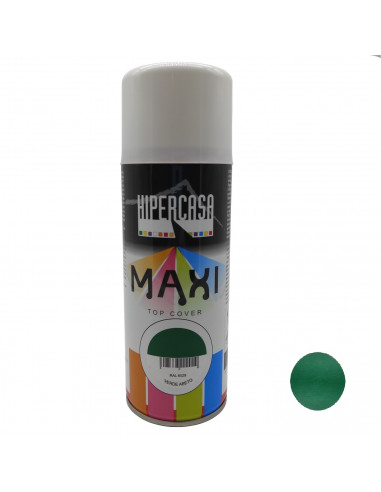 Hipercasa - Bote de pintura en spray color verde abeto 400 ml, válido para multitud de superficies de interior y exterior