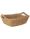 Tradineur - Cesta de Mimbre rectangular con Asas - Fabricado en España - Ideal para el almacenamiento y la decoración de tu hoga