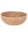 Tradineur - Bol de Mimbre Redondo - Fabricado en España - Ideal para el almacenamiento y la decoración de tu hogar - Ø 20 x 7 cm