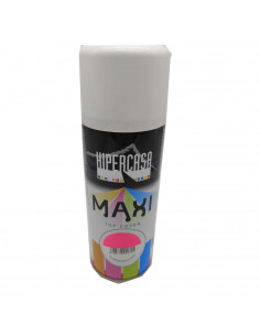 Hipercasa - Bote de pintura en spray rosa fluorescente 400 ml, válido para multitud de superficies de interior y exterior. Pintu