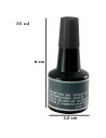 Tradineur - Pack de 4 Botes de tinta para tampones y sellos - Tinta de sellar sin aceite, apta para sellos de oficina - Entintad