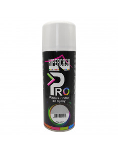 Hipercasa - Bote de pintura en spray color gris perla 400 ml, válido para multitud de superficies de interior y exterior