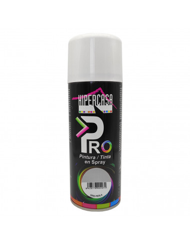 Hipercasa - Bote de pintura en spray color gris perla 400 ml, válido para multitud de superficies de interior y exterior