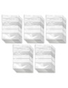 Tradineur - Paquete de 10 Pack de 50 Bolsas herméticas con franjas para Escribir - Aptas para Alimentación y Reutilizables - 500