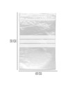Tradineur - Paquete de 8 Pack de 6 Bolsas herméticas con franjas para Escribir - Aptas para Alimentación y Reutilizables - 48 Un