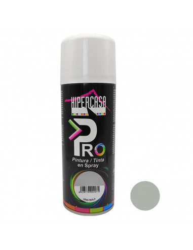 Hipercasa - Bote de pintura en spray color gris perla 400 ml, válido para multitud de superficies de interior y exterior
