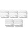 Tradineur - Paquete de 10 Pack de 50 Bolsas herméticas con franjas para Escribir - Aptas para Alimentación y Reutilizables - 500