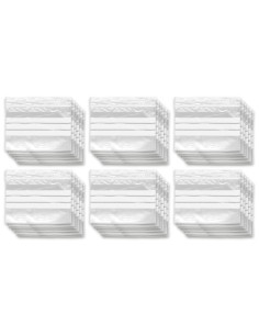 Tradineur - Paquete de 6 Pack de 16 Bolsas herméticas con franjas para Escribir - Aptas para Alimentación y Reutilizables - 96 U