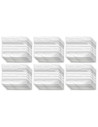 Tradineur - Paquete de 6 Pack de 16 Bolsas herméticas con franjas para Escribir - Aptas para Alimentación y Reutilizables - 96 U