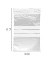 Tradineur - Paquete de 8 Pack de 6 Bolsas herméticas con franjas para Escribir - Válidas para Alimentación y Reutilizables - 48