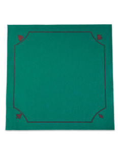 Tradineur - Tapete para Juegos de Poker - Fabricado en Poliester - Ideal para trasladarlo a cualquier lugar - 50 x 50 cm - Color
