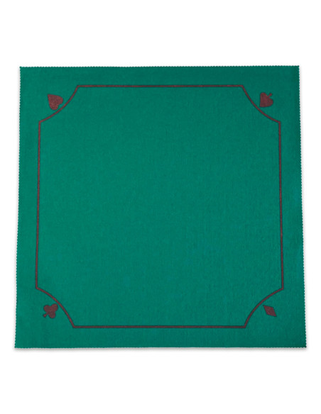 Tradineur - Tapete para Juegos de Poker - Fabricado en Poliester - Ideal para trasladarlo a cualquier lugar - 50 x 50 cm - Color