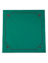 Tradineur - Tapete para Juegos de Poker - Fabricado en Poliester - Ideal para trasladarlo a cualquier lugar - 50 x 50 cm - Color
