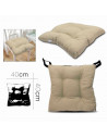 Tradineur - Cojín de 4 Puntos Modelo Siena - Fabricado en Poliéster - funcional que ofrezca soporte y comodidad - 40 x 40 - Colo