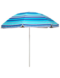 Tradineur - Sombrilla de playa UV 25+ - Fabricado en Poliéster - Ideal para ir a la playa y protegerse del sol - Ø 180 cm - Colo