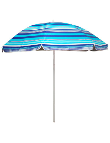 Tradineur - Sombrilla de playa UV 25+ - Fabricado en Poliéster - Ideal para ir a la playa y protegerse del sol - Ø 180 cm - Colo