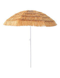 Tradineur - Sombrilla de playa con Diseño de Palmera de Coco - Fabricado en Poliéster - Ideal para ir a la playa y protegerse de