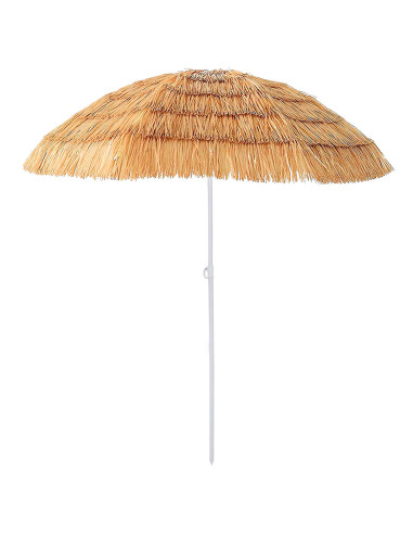 Tradineur - Sombrilla de playa con Diseño de Palmera de Coco - Fabricado en Poliéster - Ideal para ir a la playa y protegerse de