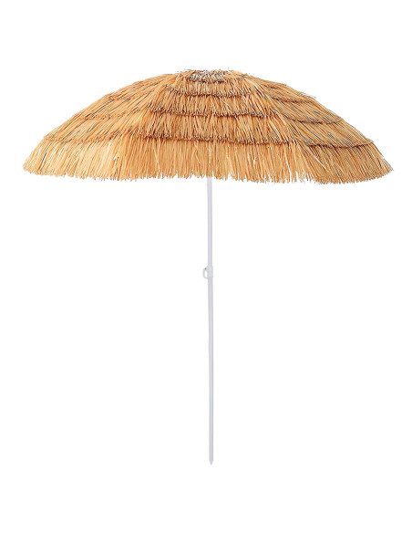 Tradineur - Sombrilla de playa con Diseño de Palmera de Coco - Fabricado en Poliéster - Ideal para ir a la playa y protegerse de