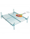 Tradineur - Parrilla Doble para barbacoas - Fabricada en Acero - Fácil Limpieza y Apta para uso alimentario - 30 x 35 cm