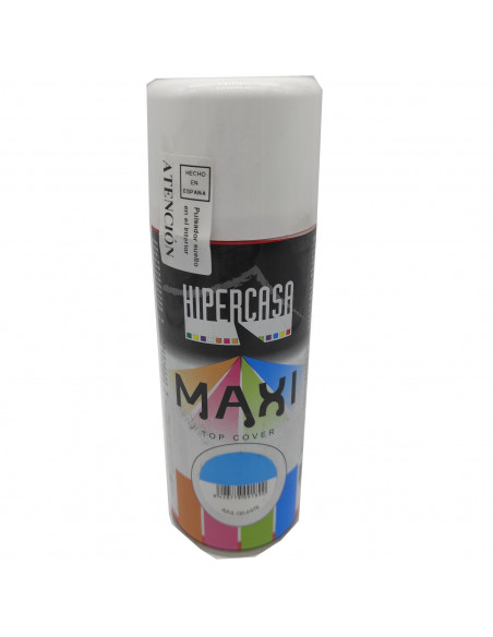 Hipercasa - Bote de pintura en spray azul celeste 400 ml, válido para multitud de superficies de interior y exterior. Pintura en Hipercasa - Bote de pintura en spray azul celeste 400 ml, válido para multitud de superficies de interior y exterior. Pintura en