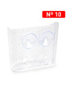 Tradineur - Cesta Rinconera para duchas de Forma Triangular - Nº 10 - Fabricado en Plástico - Incluye ventosas para buen agarre