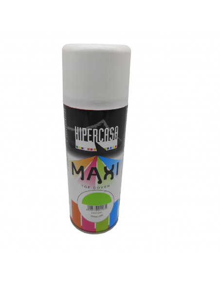 Hipercasa - Bote de pintura en spray verde lima 400 ml, válido para multitud de superficies de interior y exterior Hipercasa - Bote de pintura en spray verde lima 400 ml, válido para multitud de superficies de interior y exterior