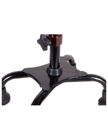 Tradineur - Bastón de cuatro patas para Hombres y Mujeres - Fabricado en Metal - Bastón Ajustable con Base de 4 Patas - 70-90 cm