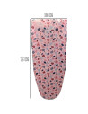 Tradineur - Tabla de Planchar Pequeña - Fabricada en Madera - Soporte para plancha y patas metálicas antideslizantes - 30 x 75 c