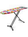 Tradineur - Tabla de Planchar Plegable - Fabricada en Madera - Soporte para plancha y patas metálicas antideslizantes - 42 x 120